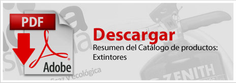 Resumen del Catálogo de extintores
